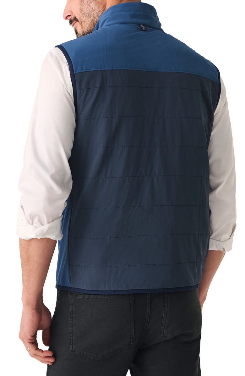 Faherty The Movement Vest, Alternate, color, Blue Nights