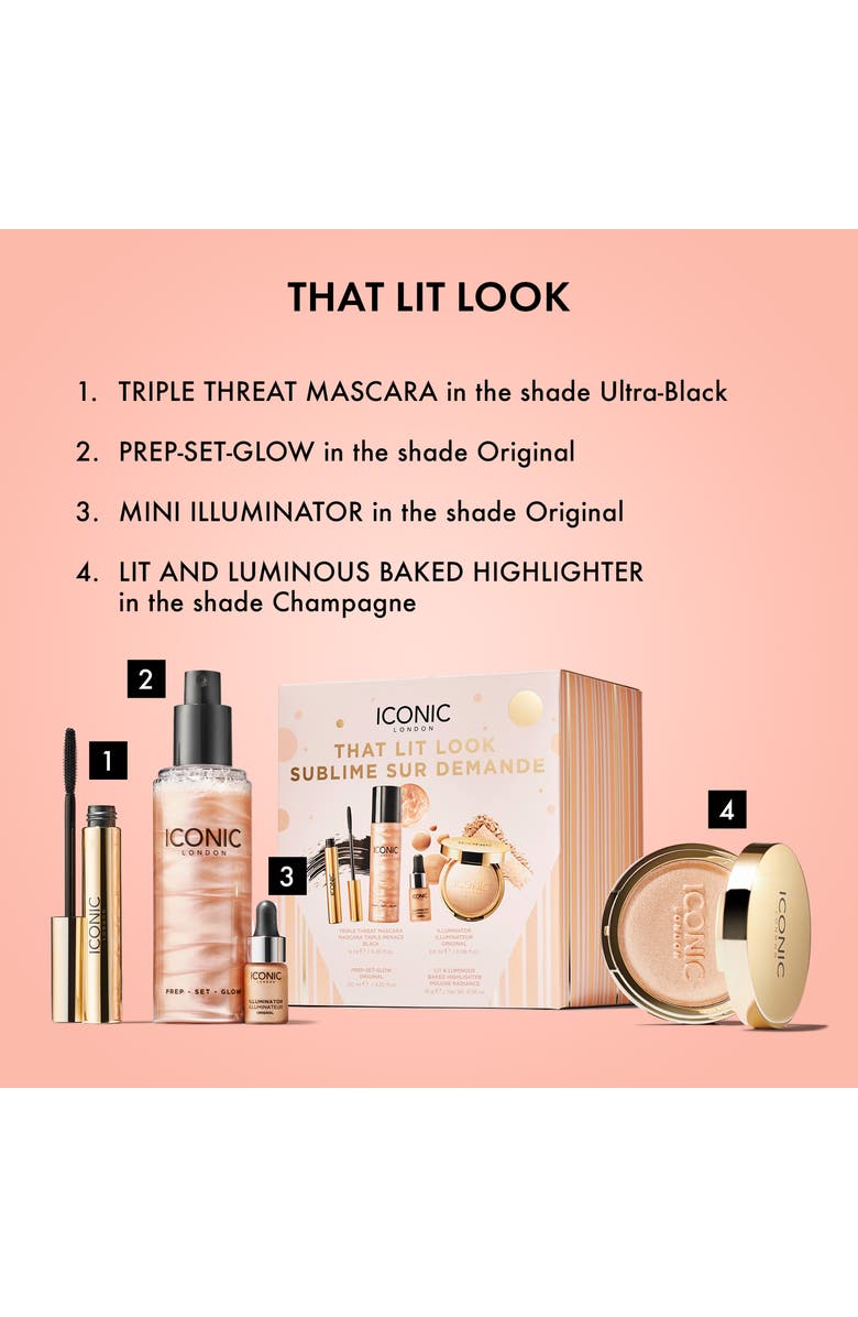 ICONIC LONDON That Lit Look Makeup Set $101 Value, Alternate, color, 