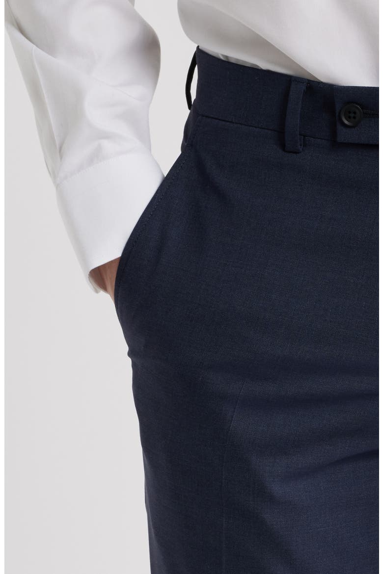 Ross Slim Fit Stretch Wool Pants, Alternate, color, BLUE/ GREY