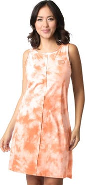 Margaritaville Women's Margaritaville  Orange Philadelphia Flyers Clouds Tie-Dye Dress