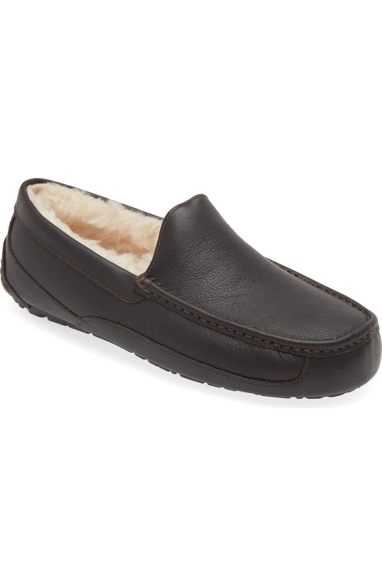 UGG<sup>®</sup> Ascot Loafer Slipper, Main, color, Dark Spice