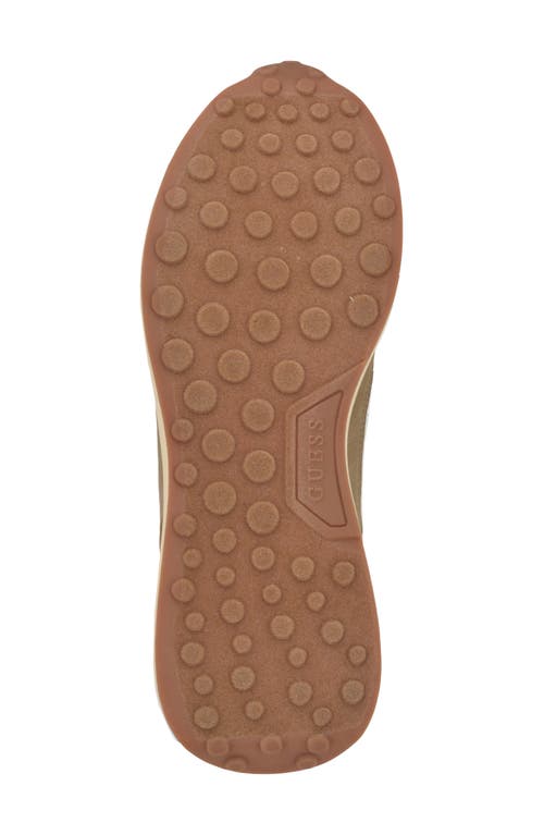 Guess Olivos Sneaker In Taupe Logo Multi