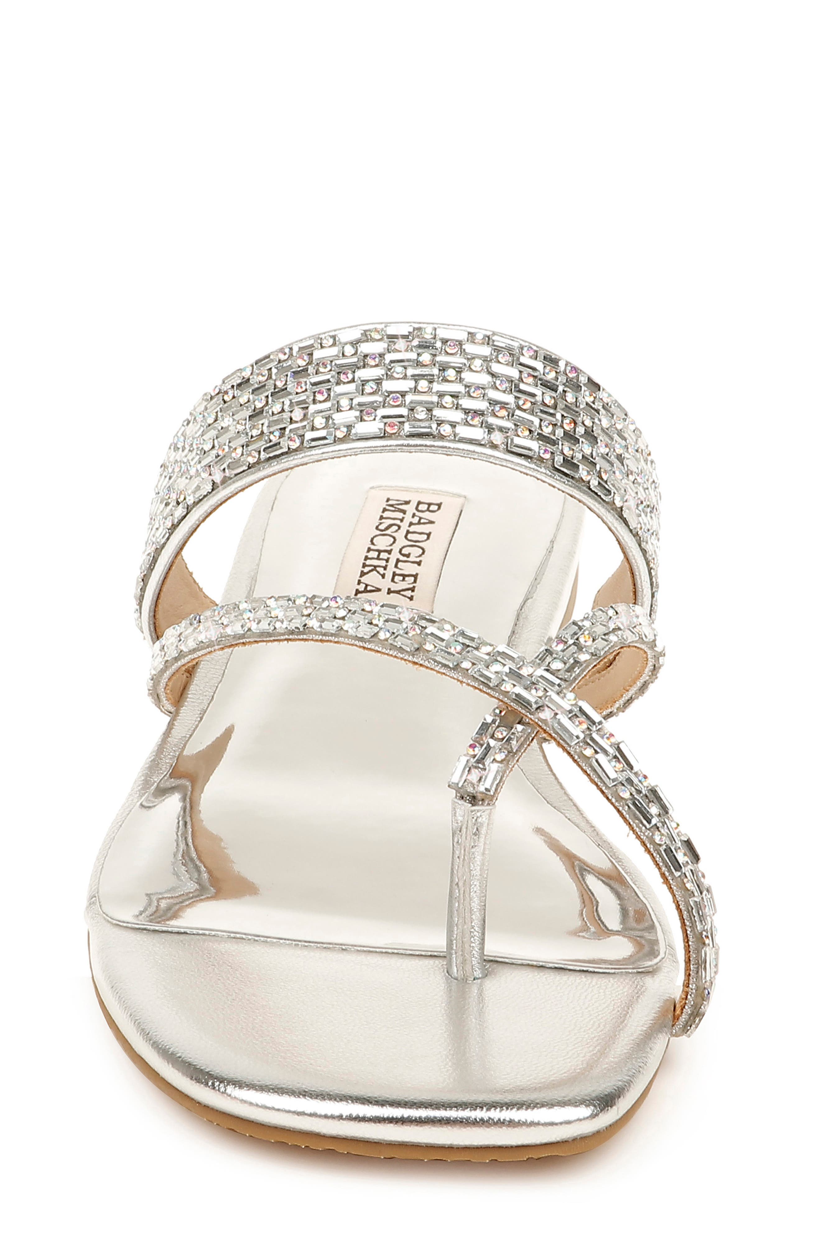 Badgley Mischka Collection Zelah Embellished Sandal, Alternate, color, 