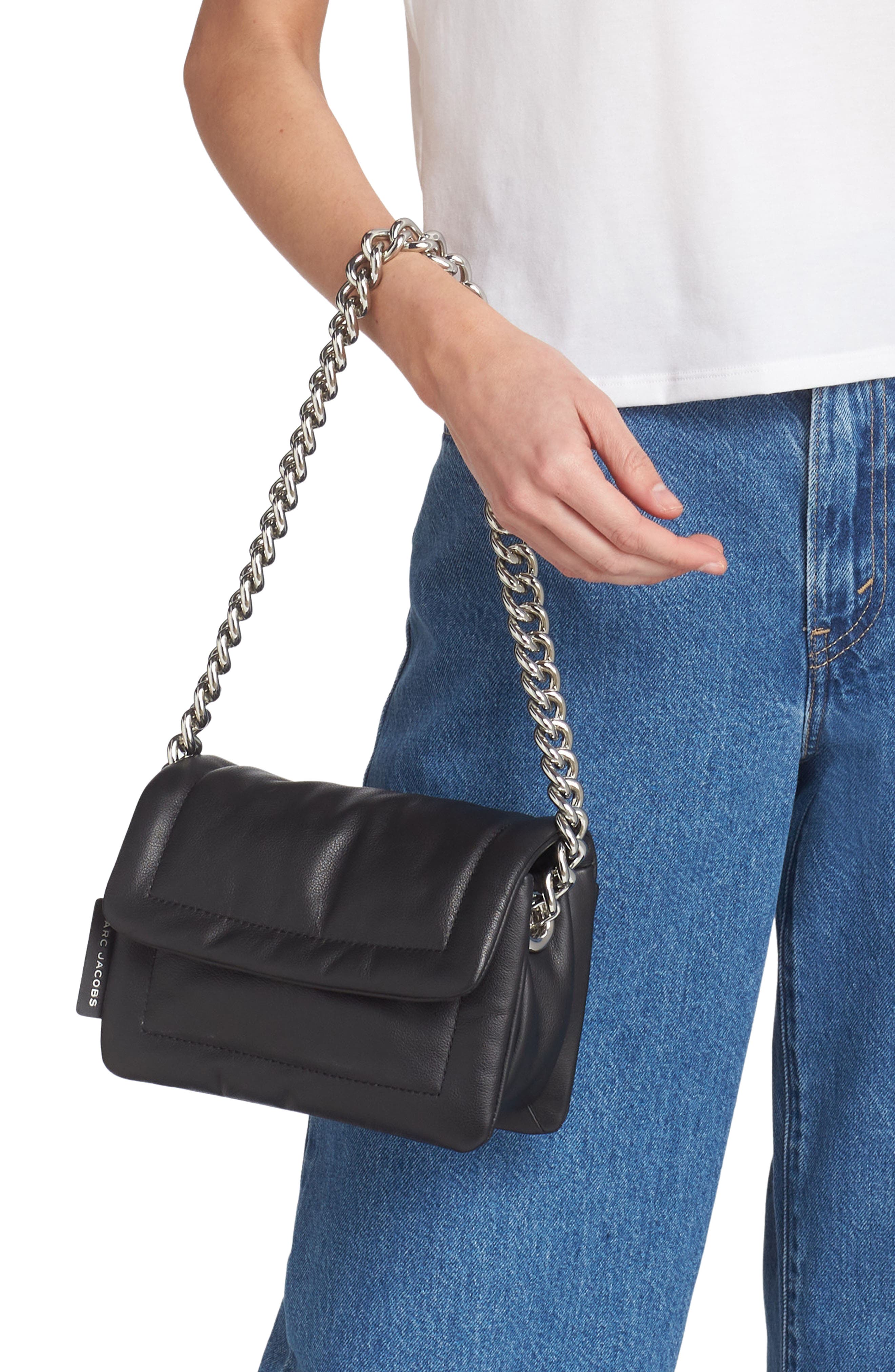 Marc Jacobs Small Pillow Leather Crossbody Bag, Alternate, color, 