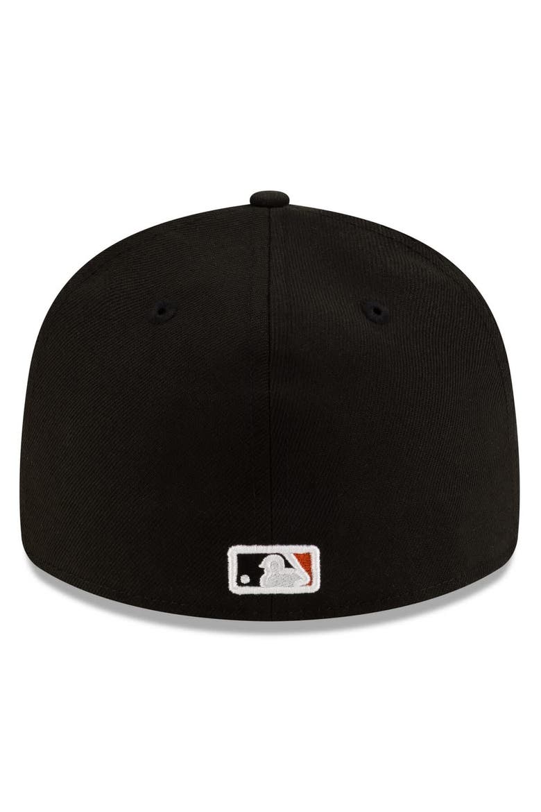 Men's New Era  Black/Orange Baltimore Orioles Authentic Collection Low Profile 59FIFTY Fitted Hat, Alternate, color, Black