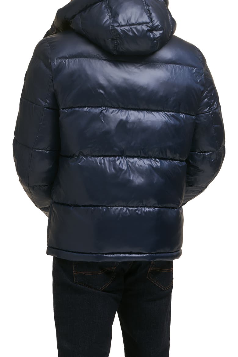 Hooded Puffer Jacket, Alternate, color, MIDNIGHT