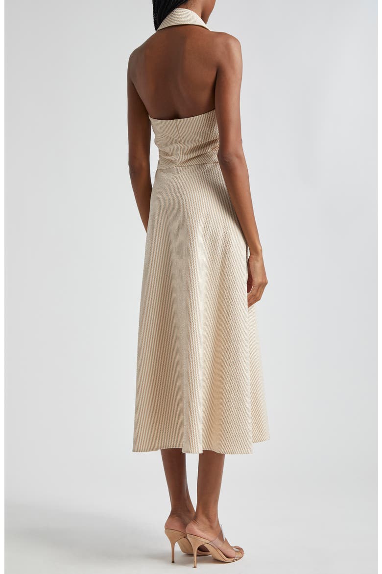 Mackey Seersucker Shirtdress, Alternate, color, KHAKI/ WHITE