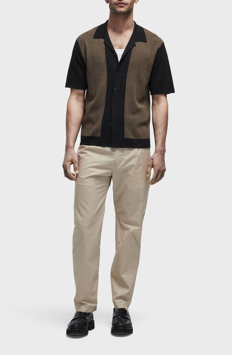 rag & bone Avery Herringbone Knit Snap Front Shirt, Alternate, color,