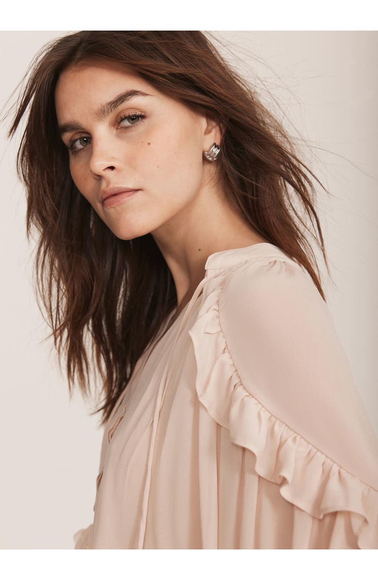 MINT VELVET Cape Ruffle Blouse, Alternate, color, 