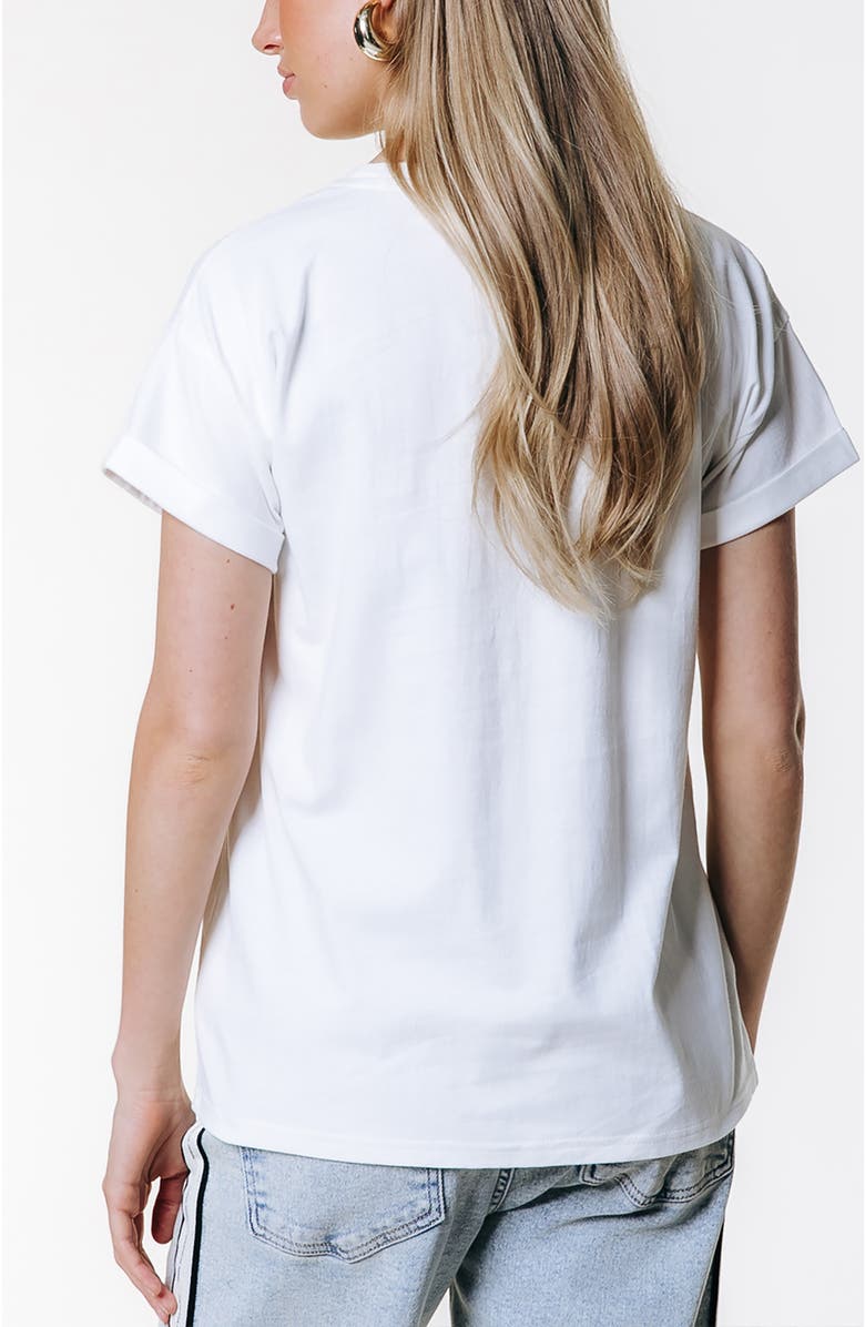 Colourful Rebel Uni Logo Boxy Tee, Alternate, color, White