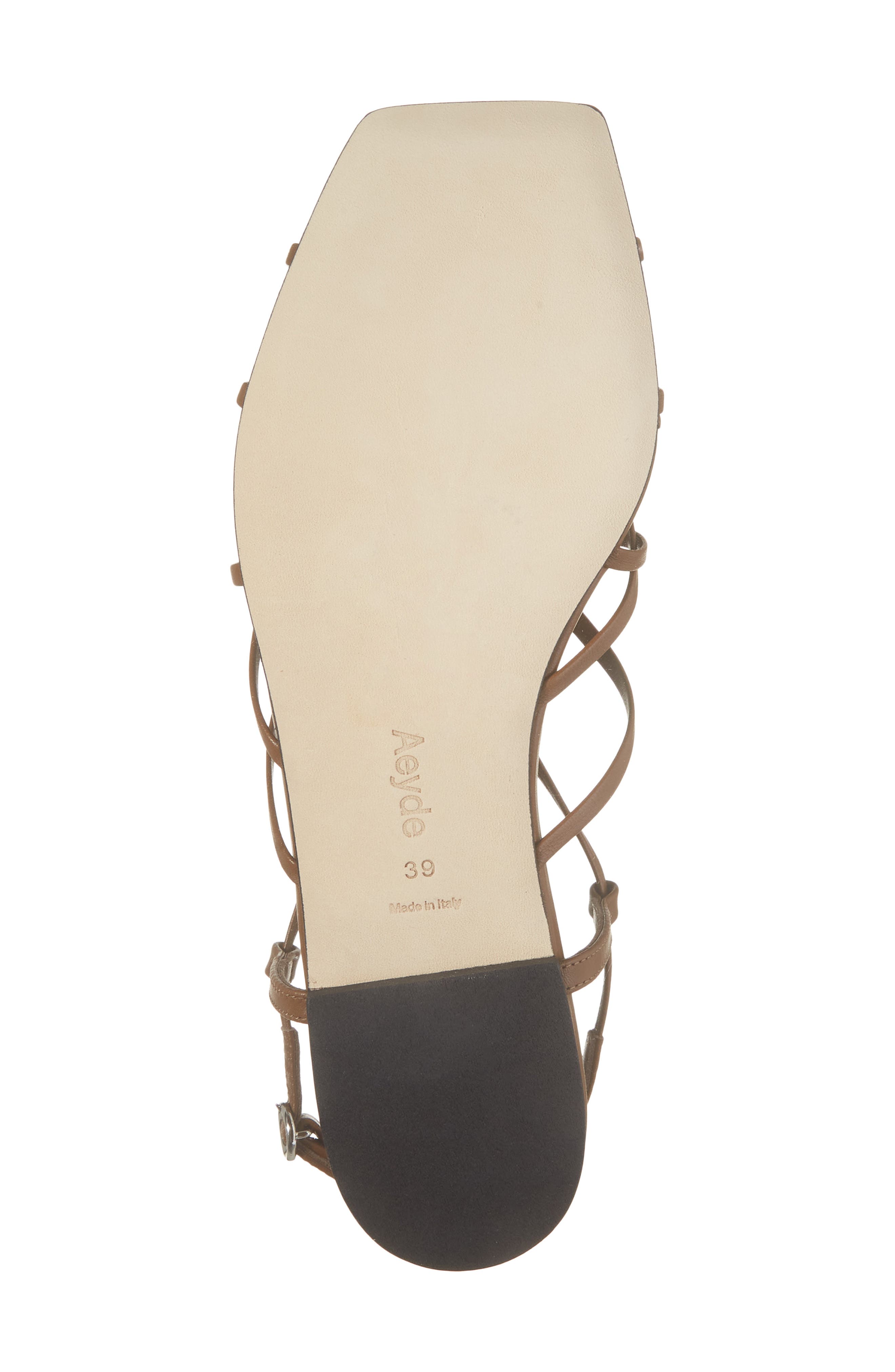 aeyde Anisa Sandal, Alternate, color, Tobacco