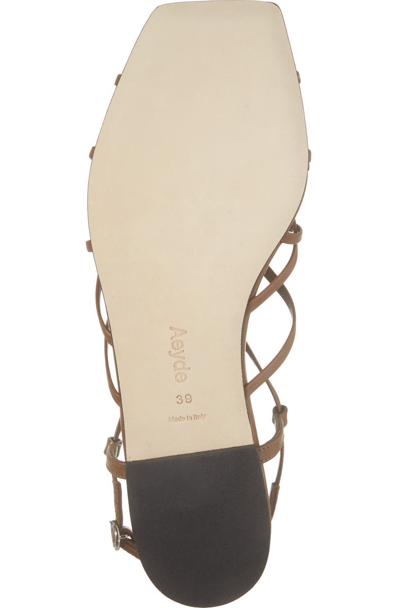 aeyde Anisa Sandal, Alternate, color, Tobacco