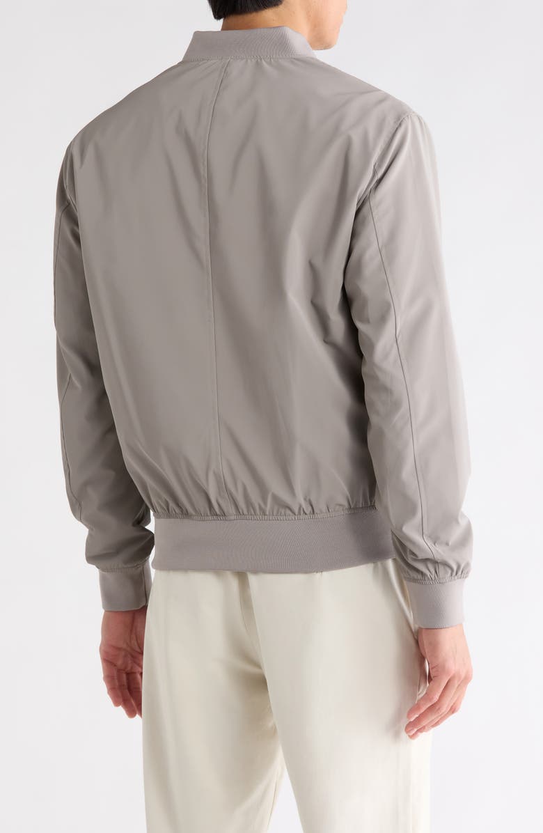 DENIM AND FLOWER Bomber Jacket, Alternate, color, Light Grey