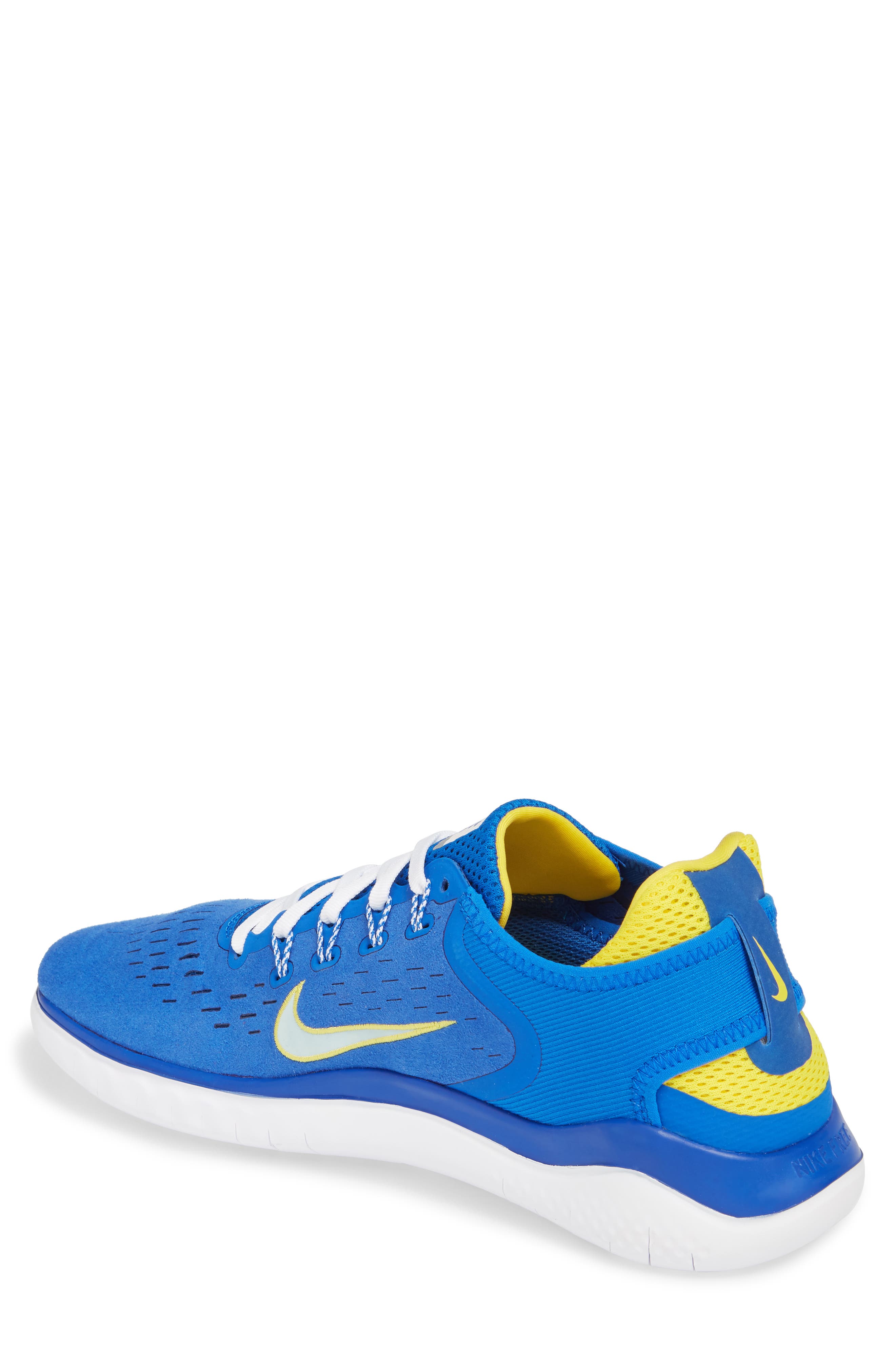 Free RN 2018 DNA Running Shoe, Alternate, color, HYPER COBALT/ CITRON TINT
