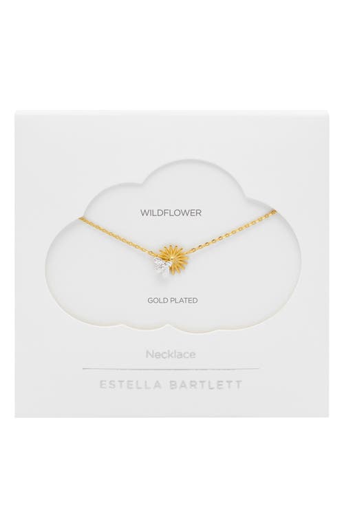 Estella Bartlett Flower & Bee Charm Necklace In Gold