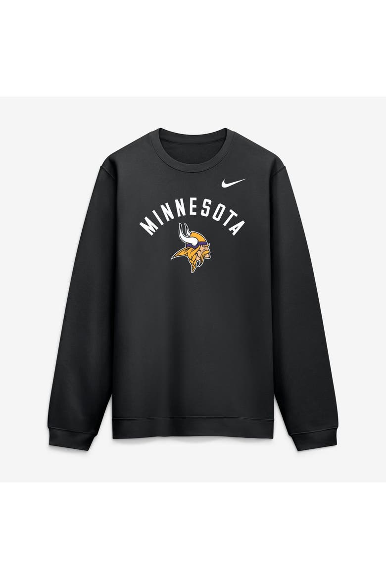 Men's Nike Black Minnesota Vikings Primetime Club Sweatshirt, Main, color, Black