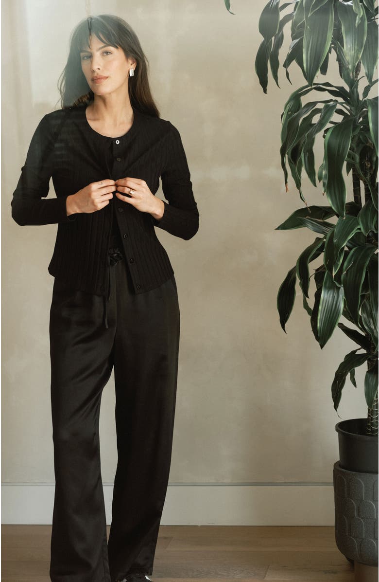 Whimsy + Row Raffa Pant, Alternate, color, Black