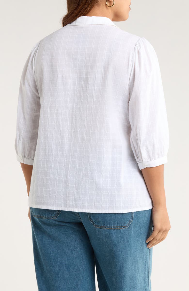 Seasalt Cornwall Hope Cottage Organic Cotton Button-Up Shirt, Alternate, color, Salt