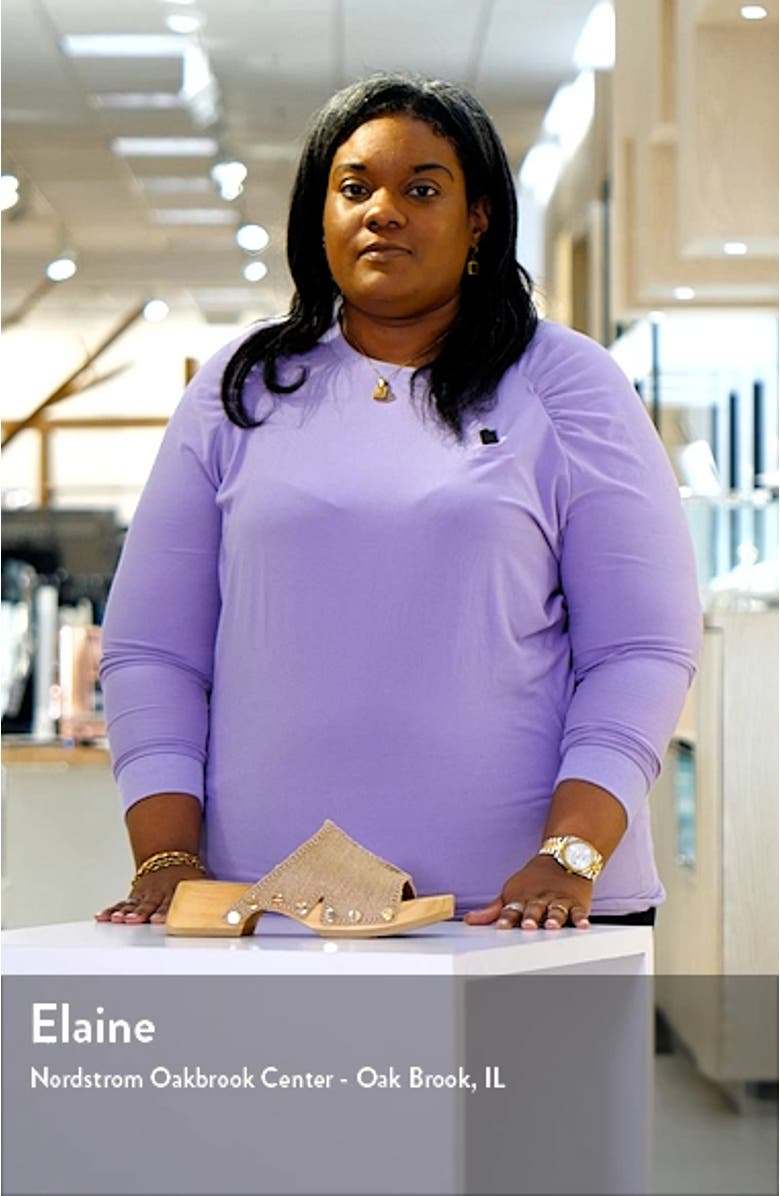 June Jute Platform Slide Sandal, sales video thumbnail