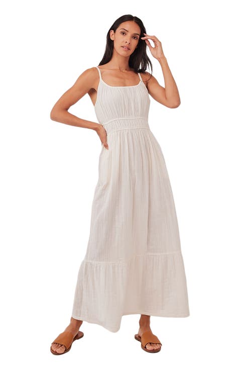 Organic Cotton Coastal Double Gauze Cami Maxi Dress