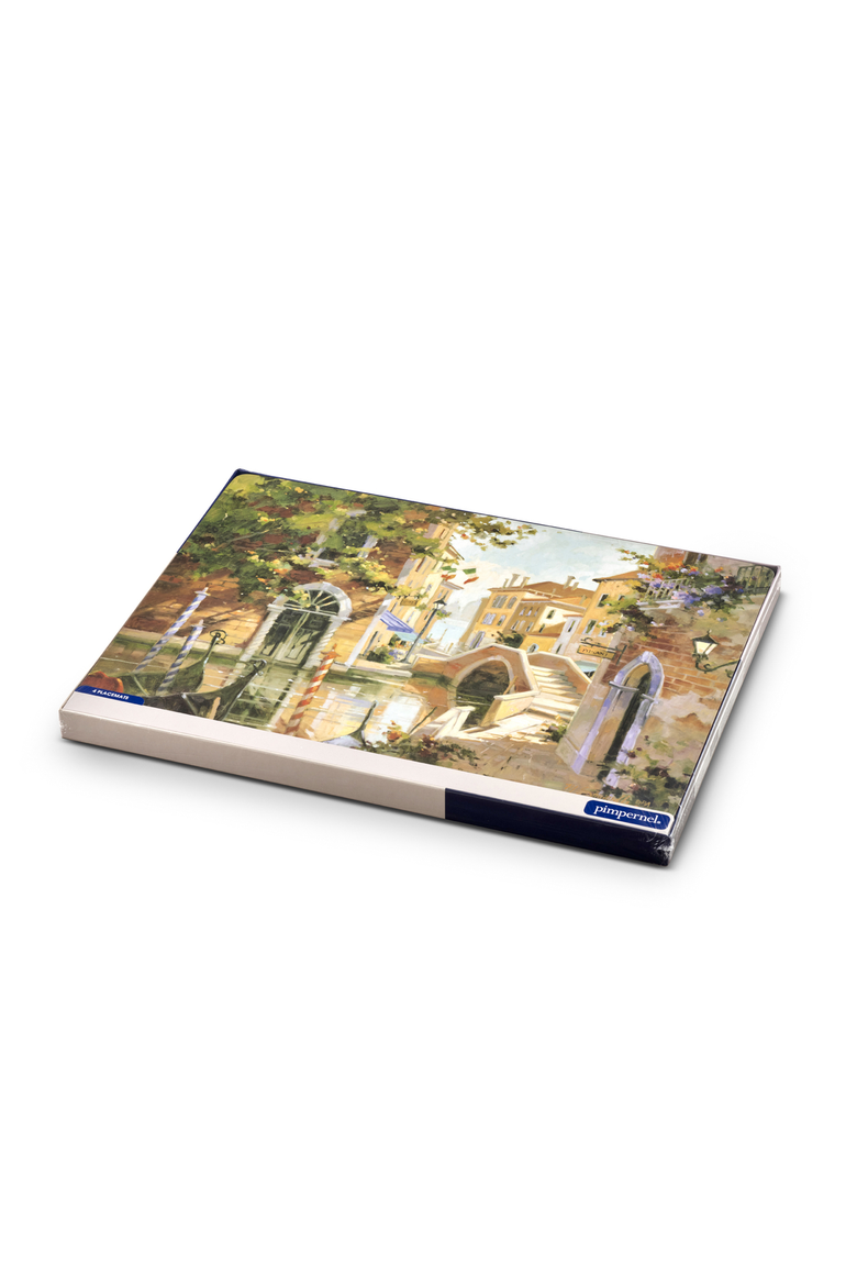 Venetian Scenes Set of 4 Cork Back Placemats, Alternate, color, Multi