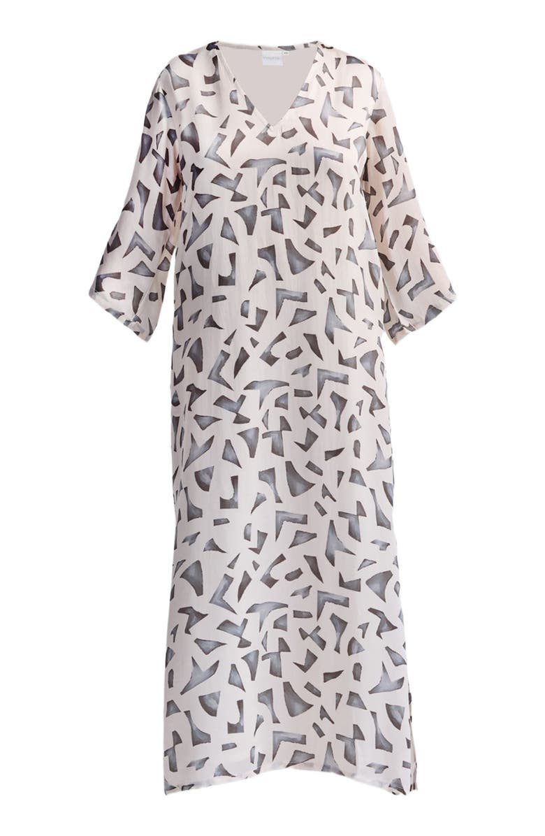 Reistor Maxi Dress with Side Slits, Alternate, color, Mosaic