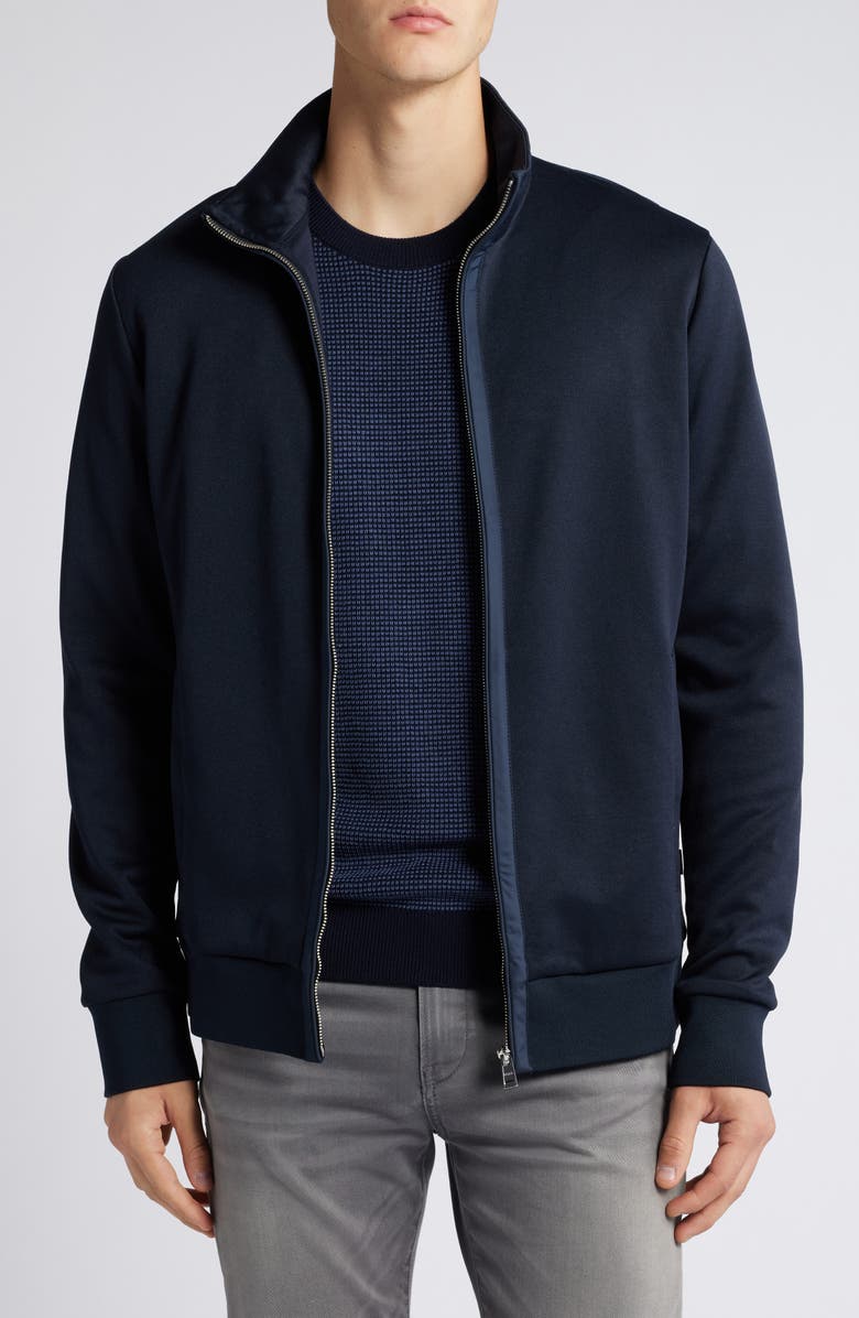 BOSS Shepherd Track Jacket, Main, color, Dark Blue