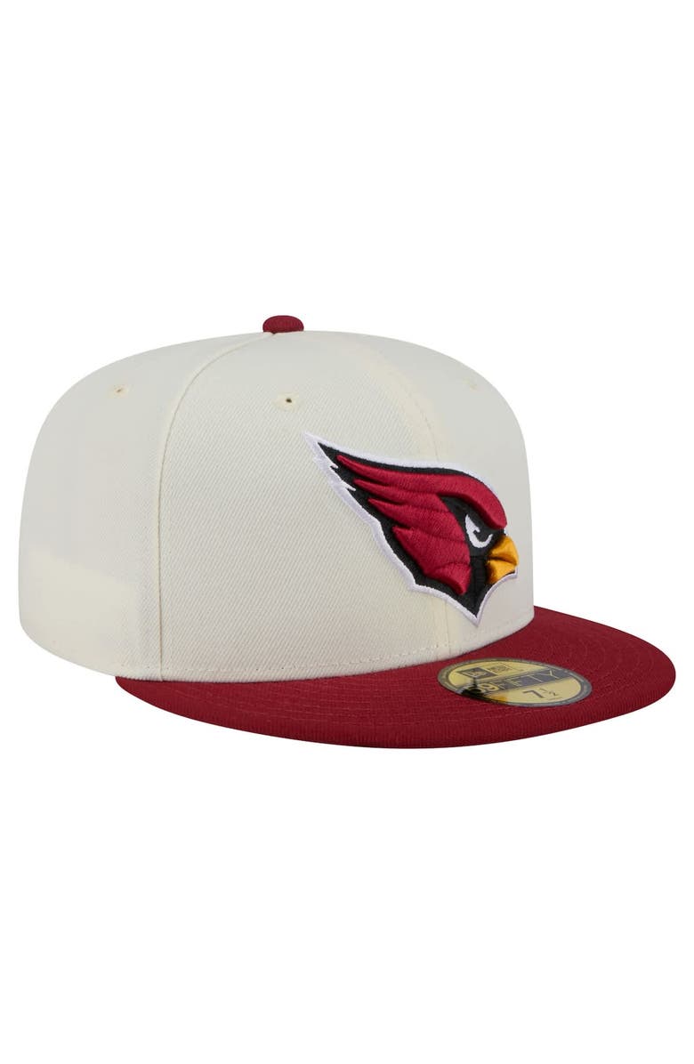 New Era Men's New Era  White/Cardinal Arizona Cardinals Main 59FIFTY Fitted Hat, Alternate, color, 