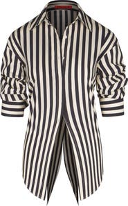 SIMONMILLER Loch Poplin Tie Back Button Up Shirt