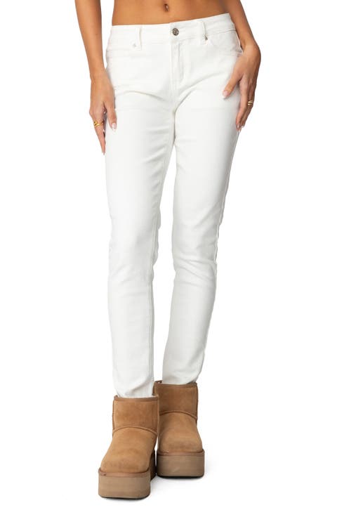 Women's White Low-Rise Jeans | Nordstrom