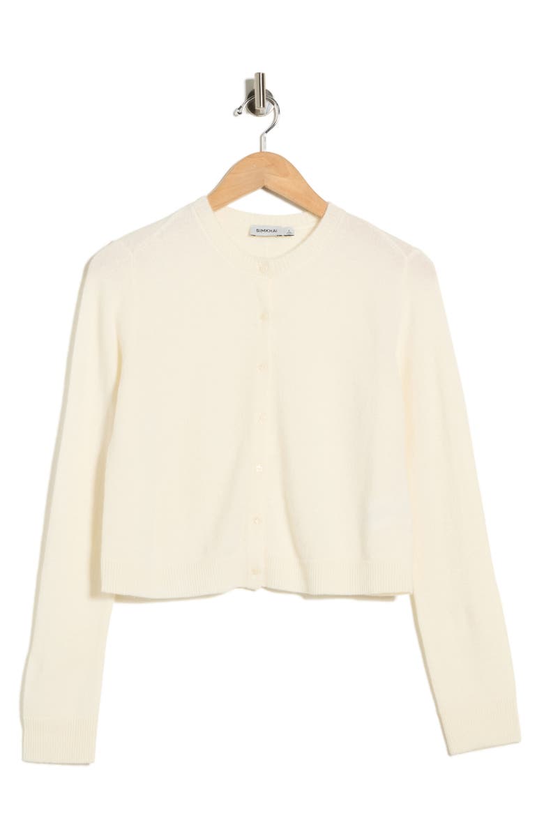 Simkhai Libby Cashmere Cardigan, Main, color, Ivory