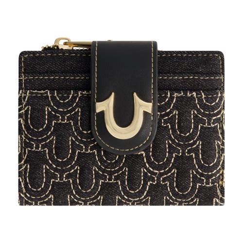True Religion Horseshoe Quilted Small Wallet In Multi