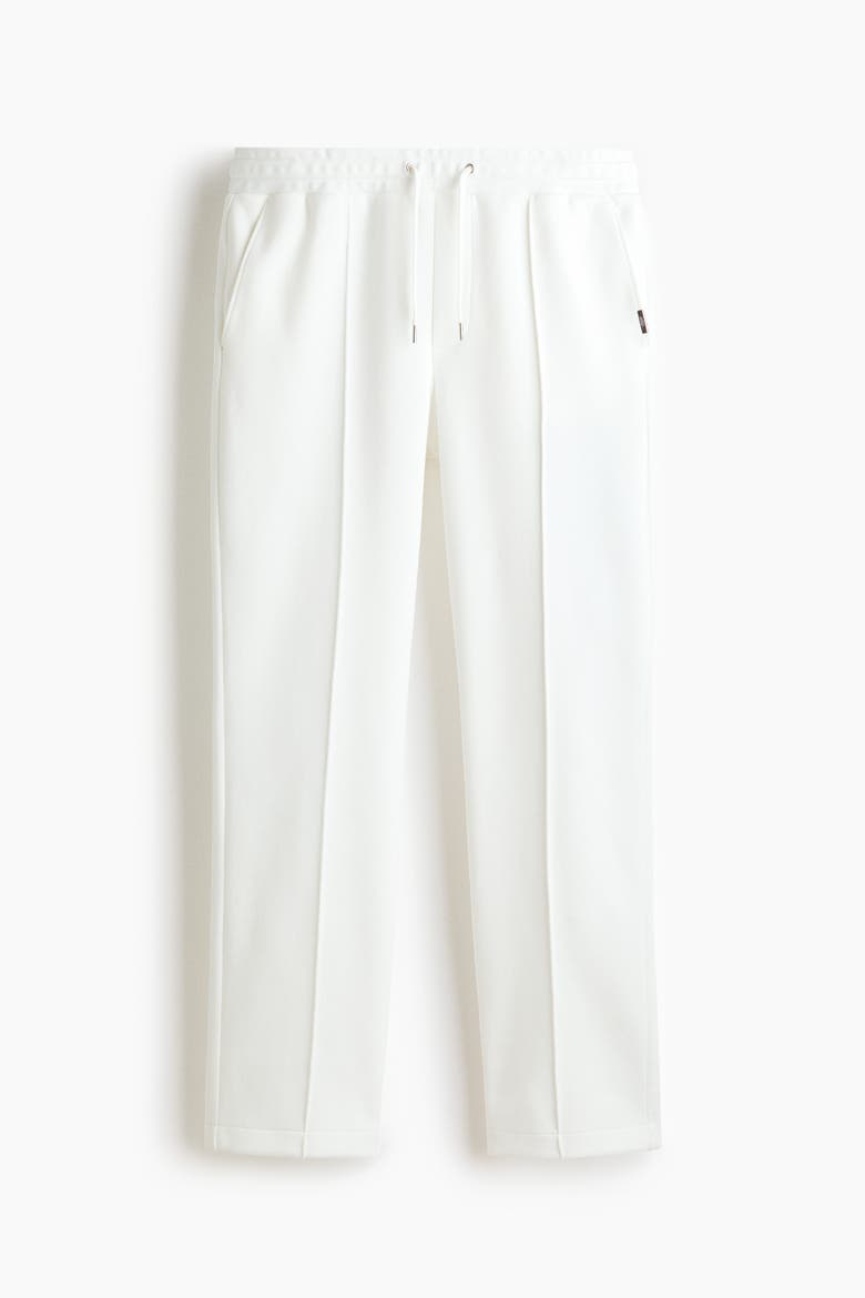 Regular Fit Tailored Joggers, Alternate, color, White