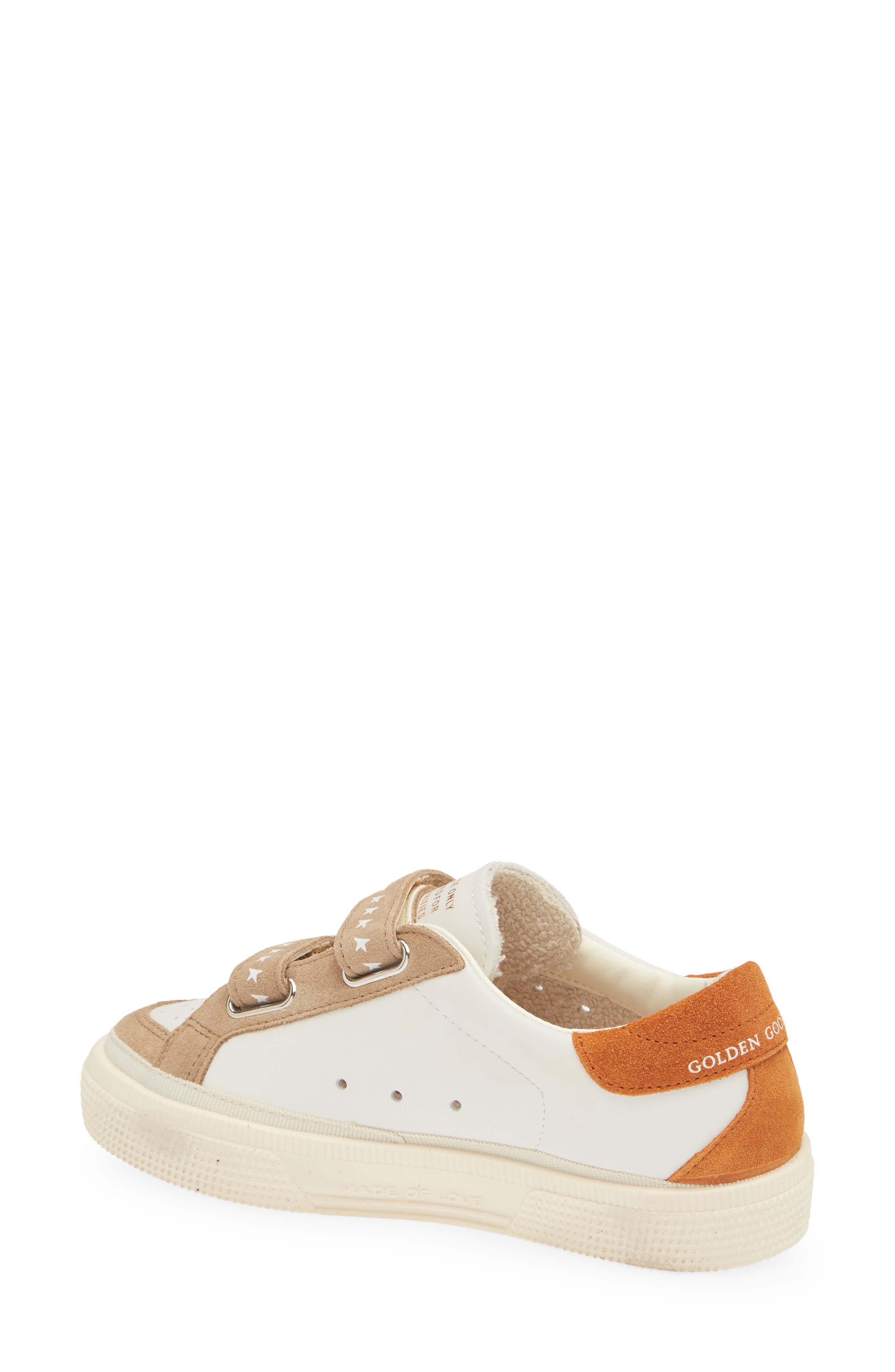 Kids' May School Sneaker, Alternate, color, MILK/ BROWN/ BLUE/ RUST