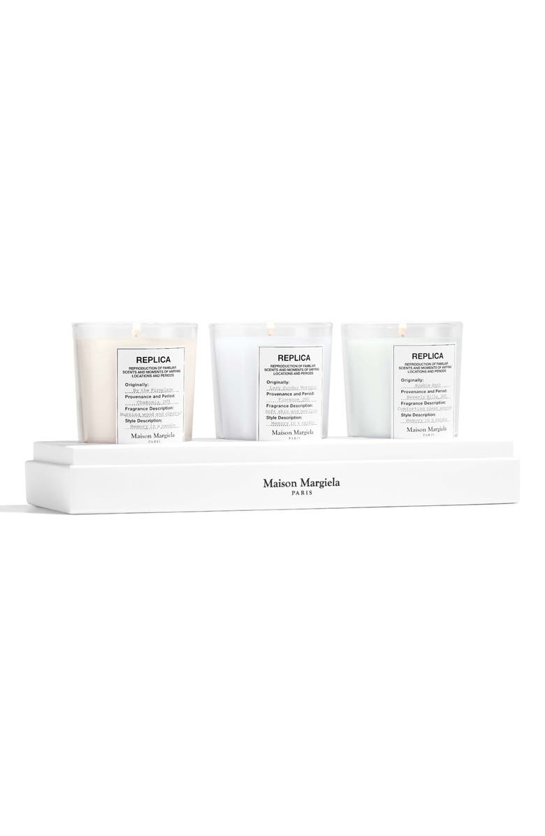 Maison Margiela Replica Candle Trio USD $126 Value, Main, color,