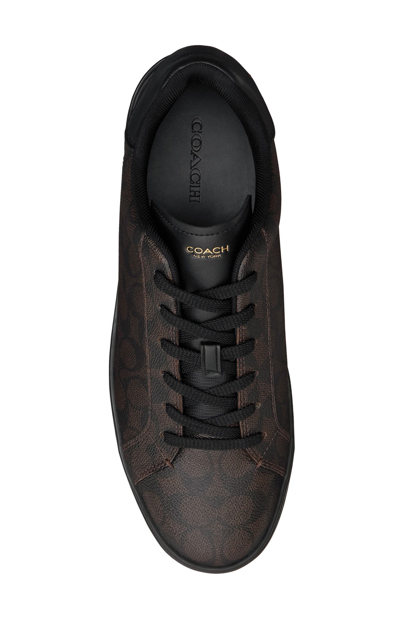 High Line Signature Sneaker, Alternate, color, WALNUT/ BLACK