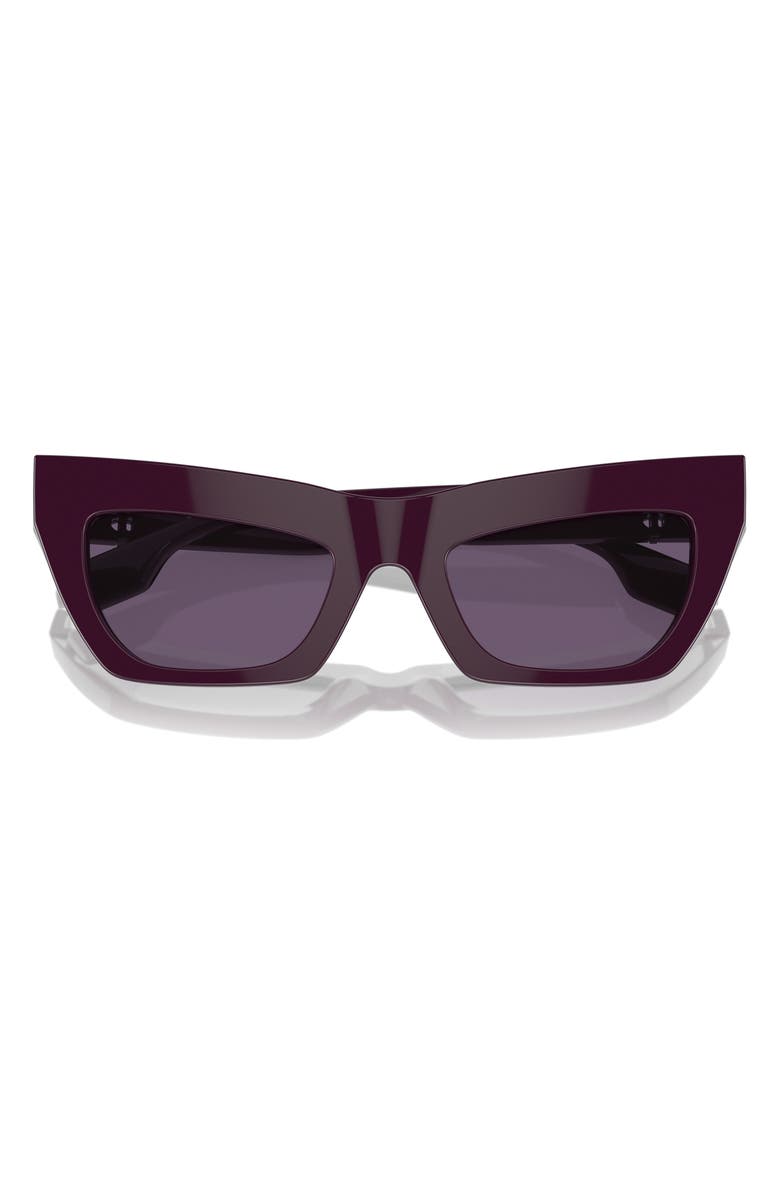 Burberry 51mm Cat Eye Sunglasses, Alternate, color, Violet