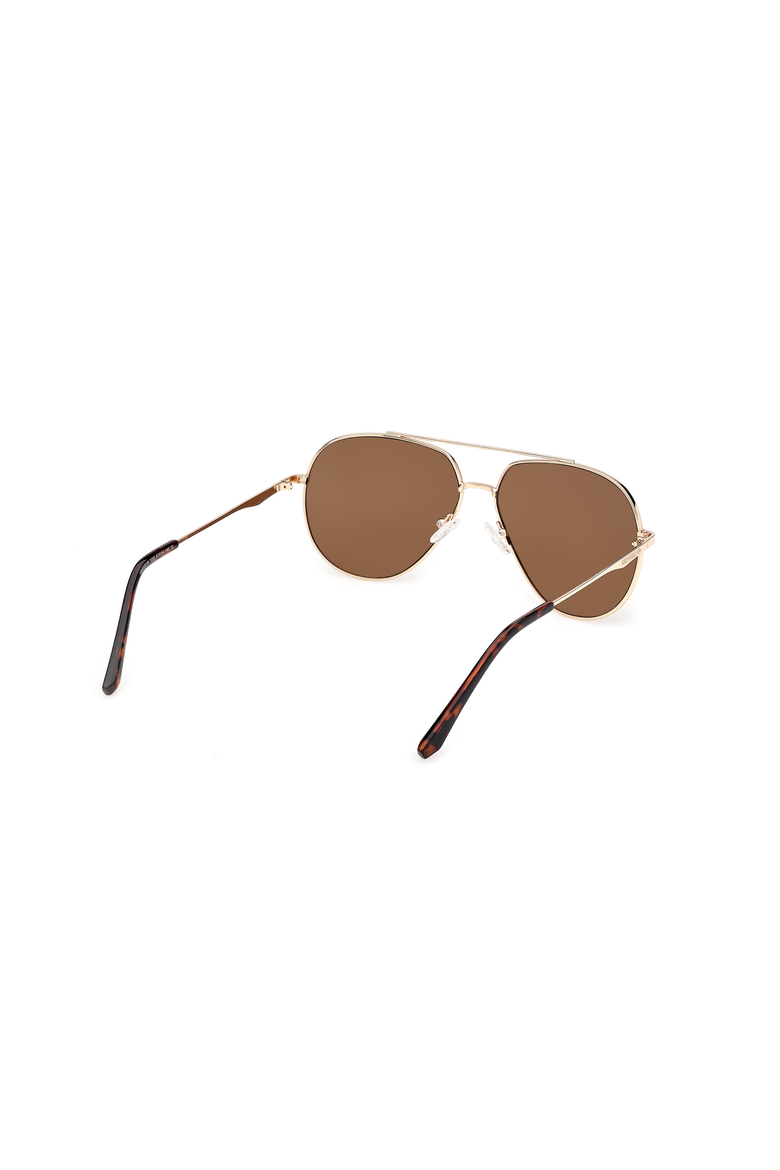 Classic Metal Aviator Sunglasses, Alternate, color, Gold / Brown Mirror