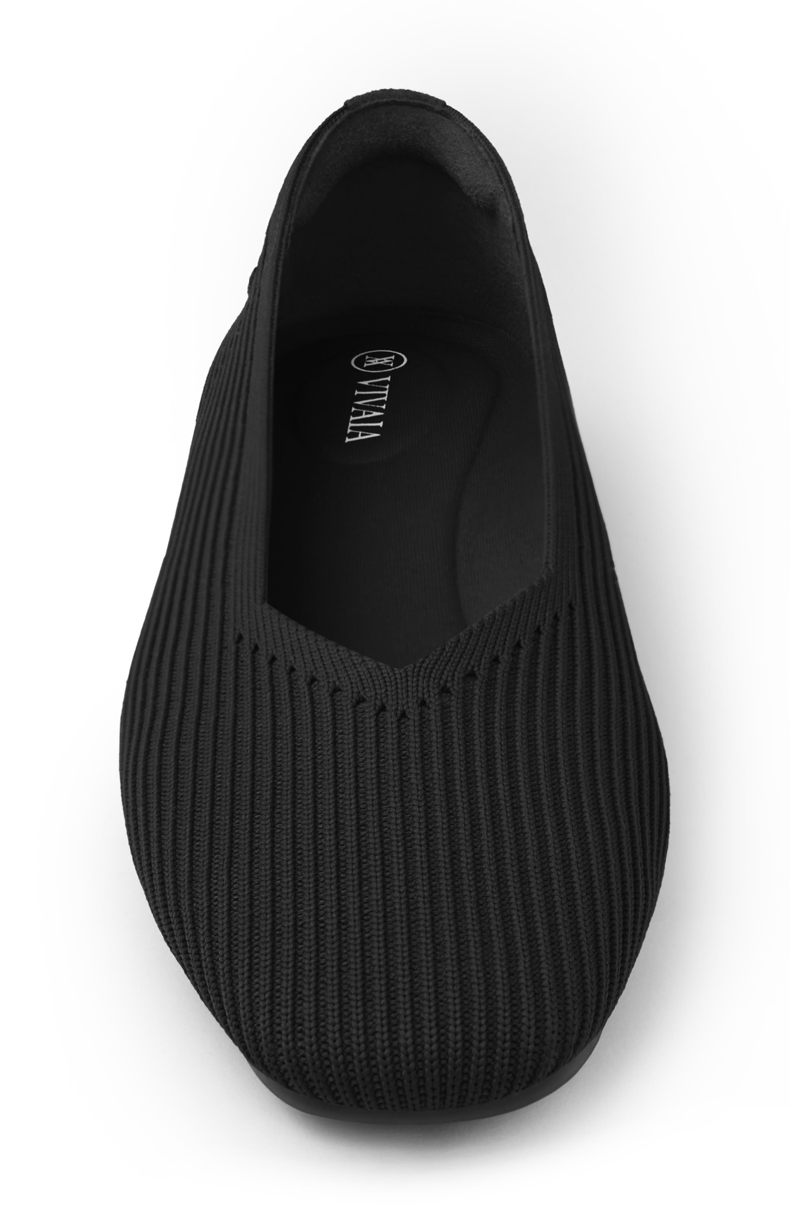 VIVAIA Square-Toe V-Cut Flats, Alternate, color, 