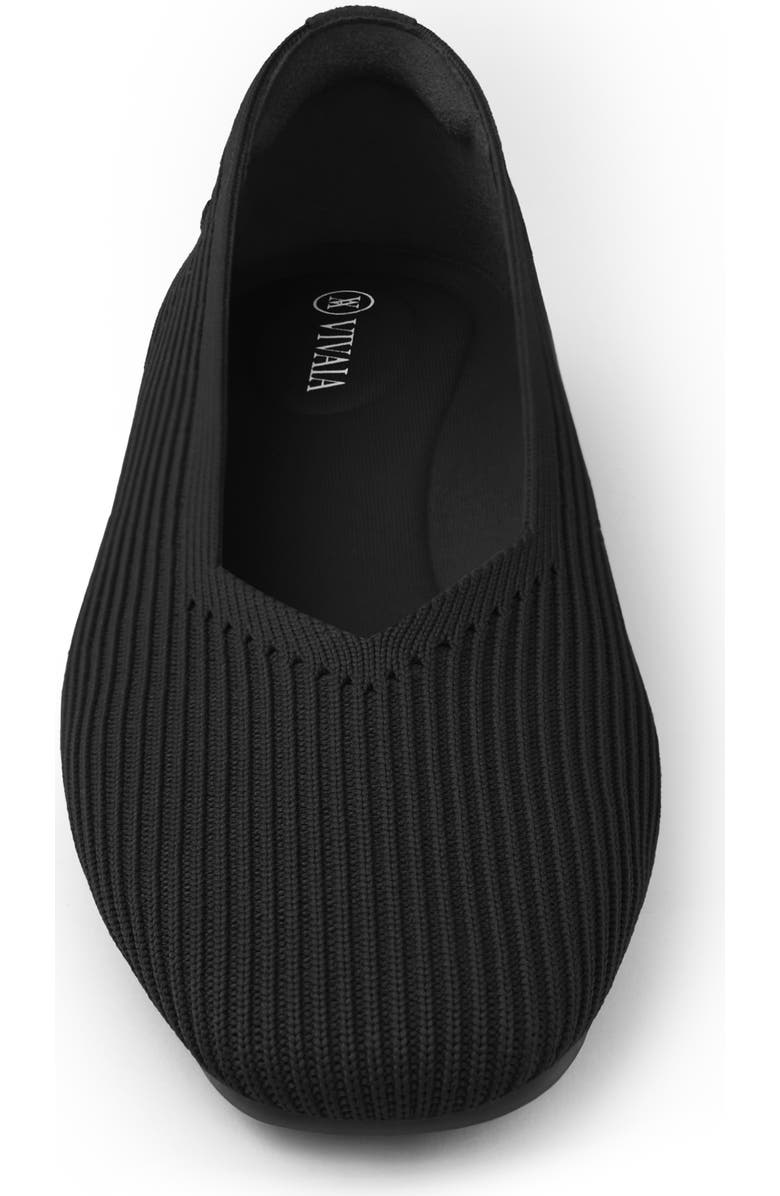 VIVAIA Square-Toe V-Cut Flats, Alternate, color,