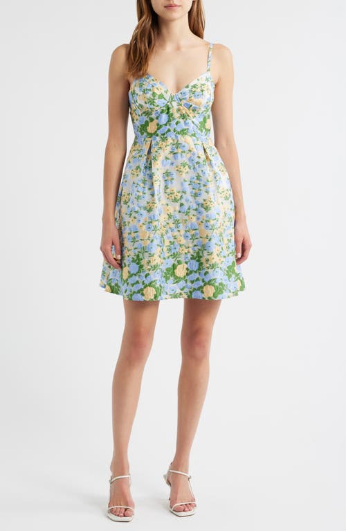 Sister Jane Marigold Jacquard Minidress in Blue  product