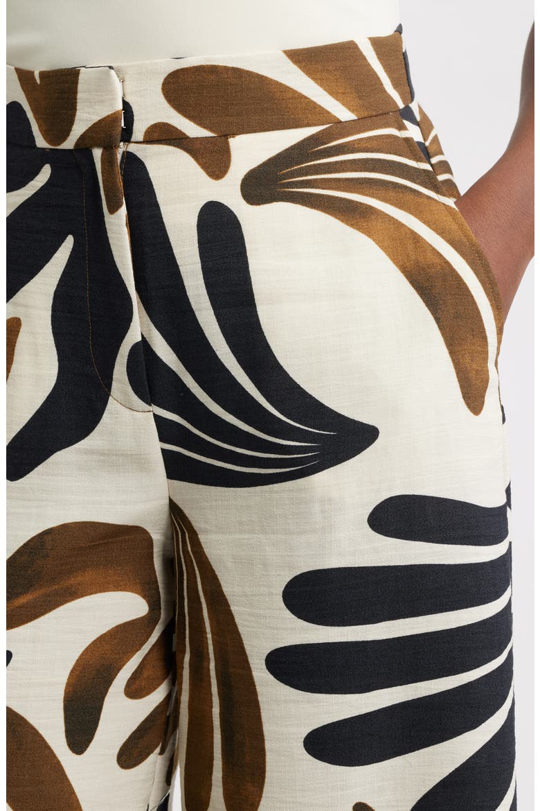Karina Print Wide Leg Pants, Alternate, color, ECRU