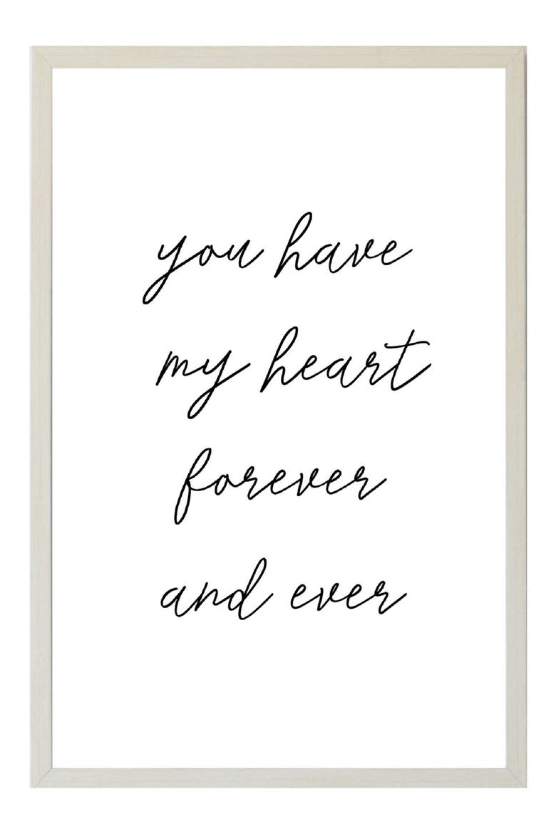 You Have My Heart Wall Art, Main, color, NATURAL