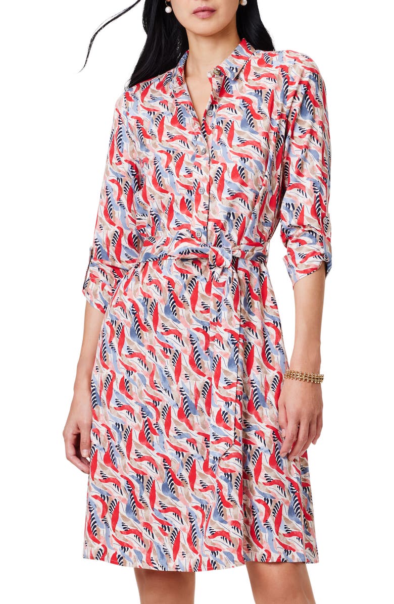 NIC+ZOE Coral Waves Live In Shirtdress, Alternate, color,