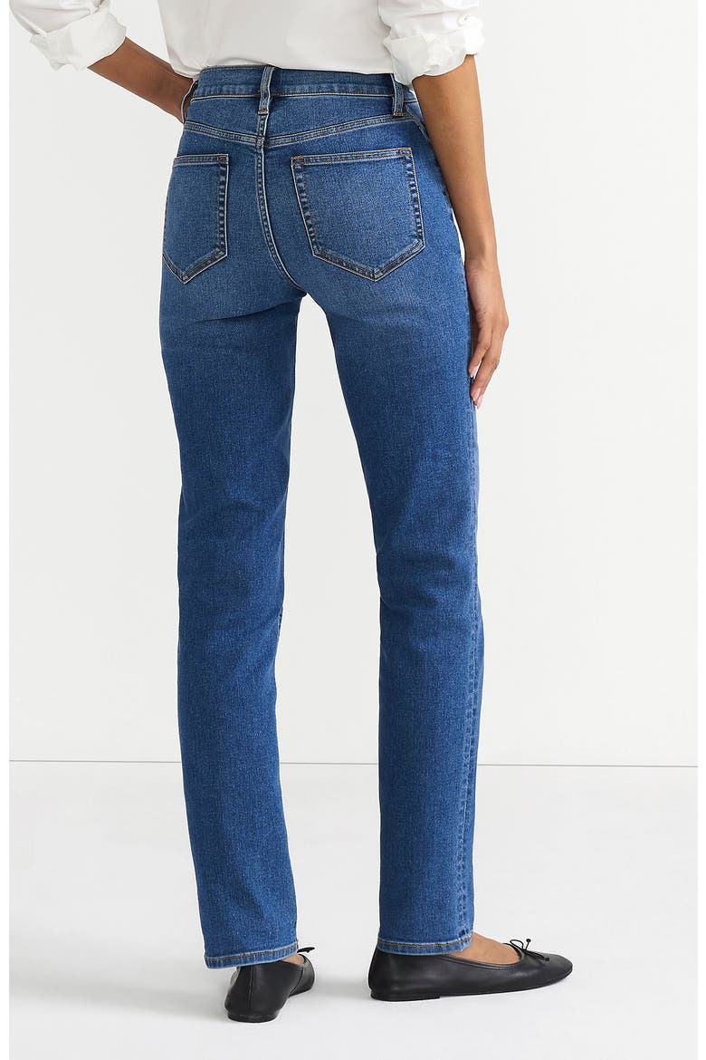 Recover High Rise Straight Leg Blue Jeans, Alternate, color, Indigo Tide Blue