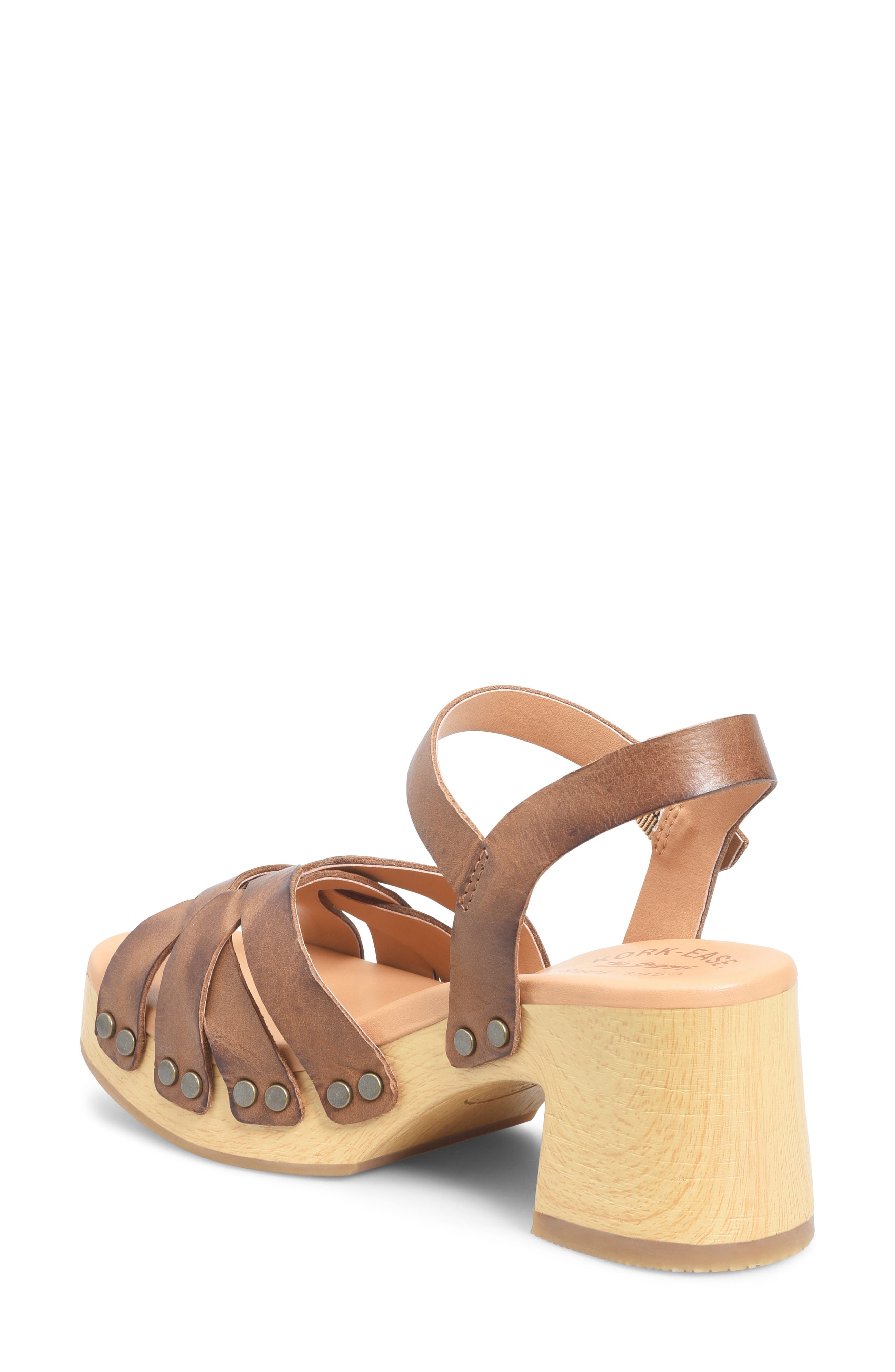 Ester Platform Sandal, Alternate, color, BROWN LEATHER