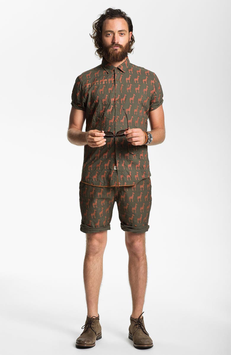 ZANEROBE 'Ziraffe' Print Chino Shorts, Main, color, 