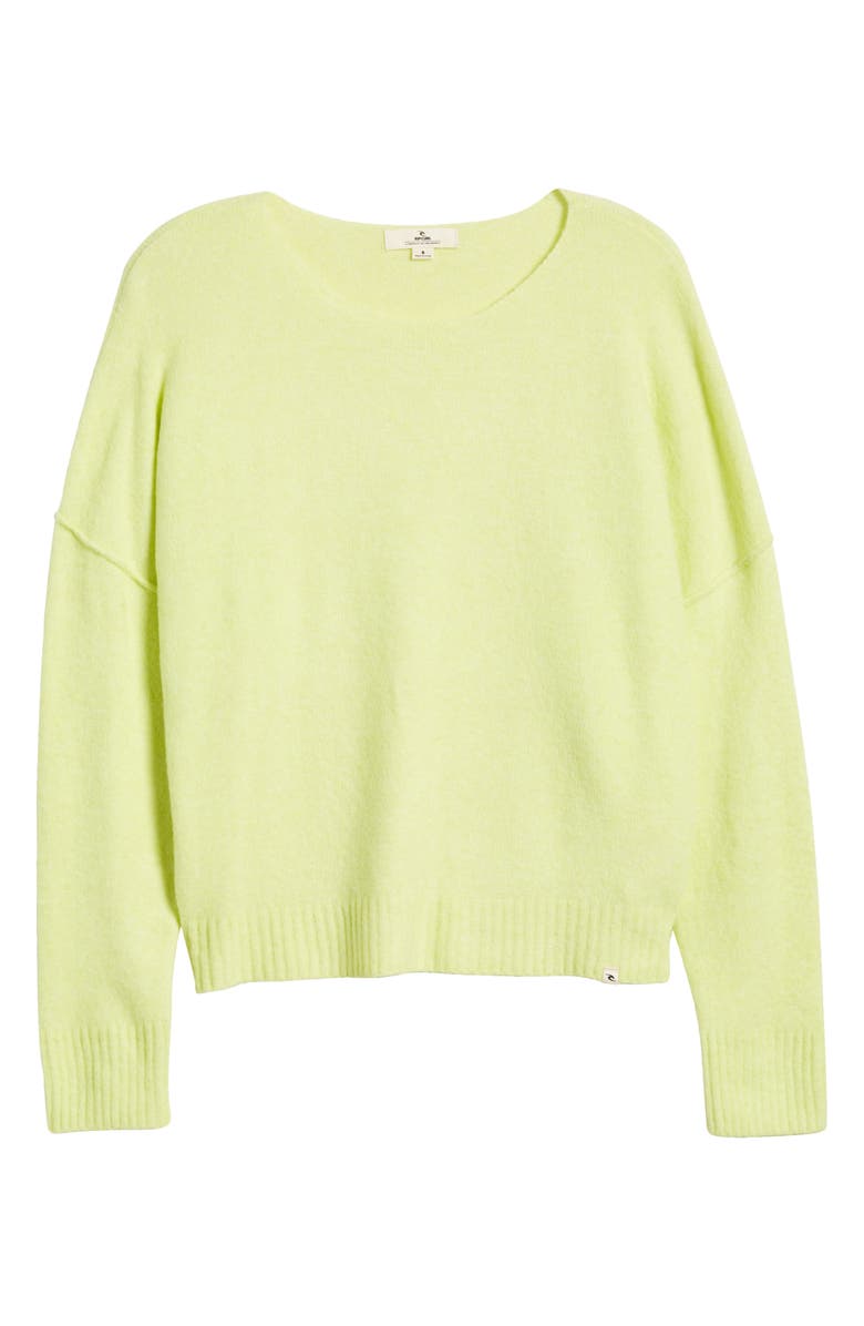 Rip Curl Emily Crewneck Sweater, Alternate, color, Lime