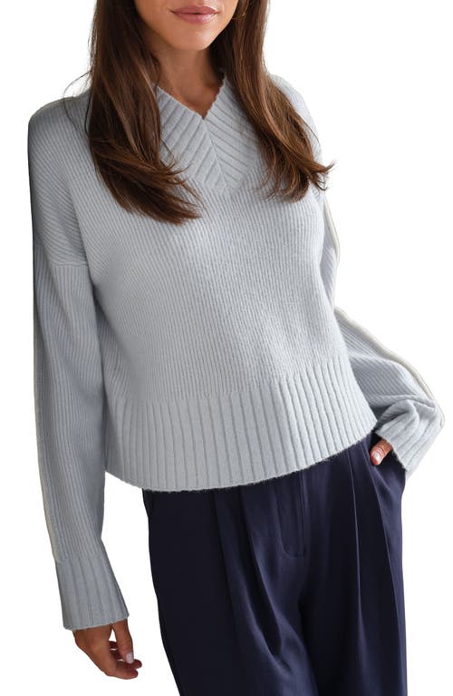 Rhone Westside V-neck Sweater In Gray