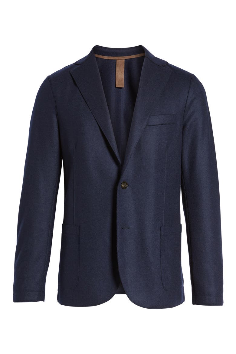 Slim Fit Wool Blend Sport Coat, Alternate, color, NAVY